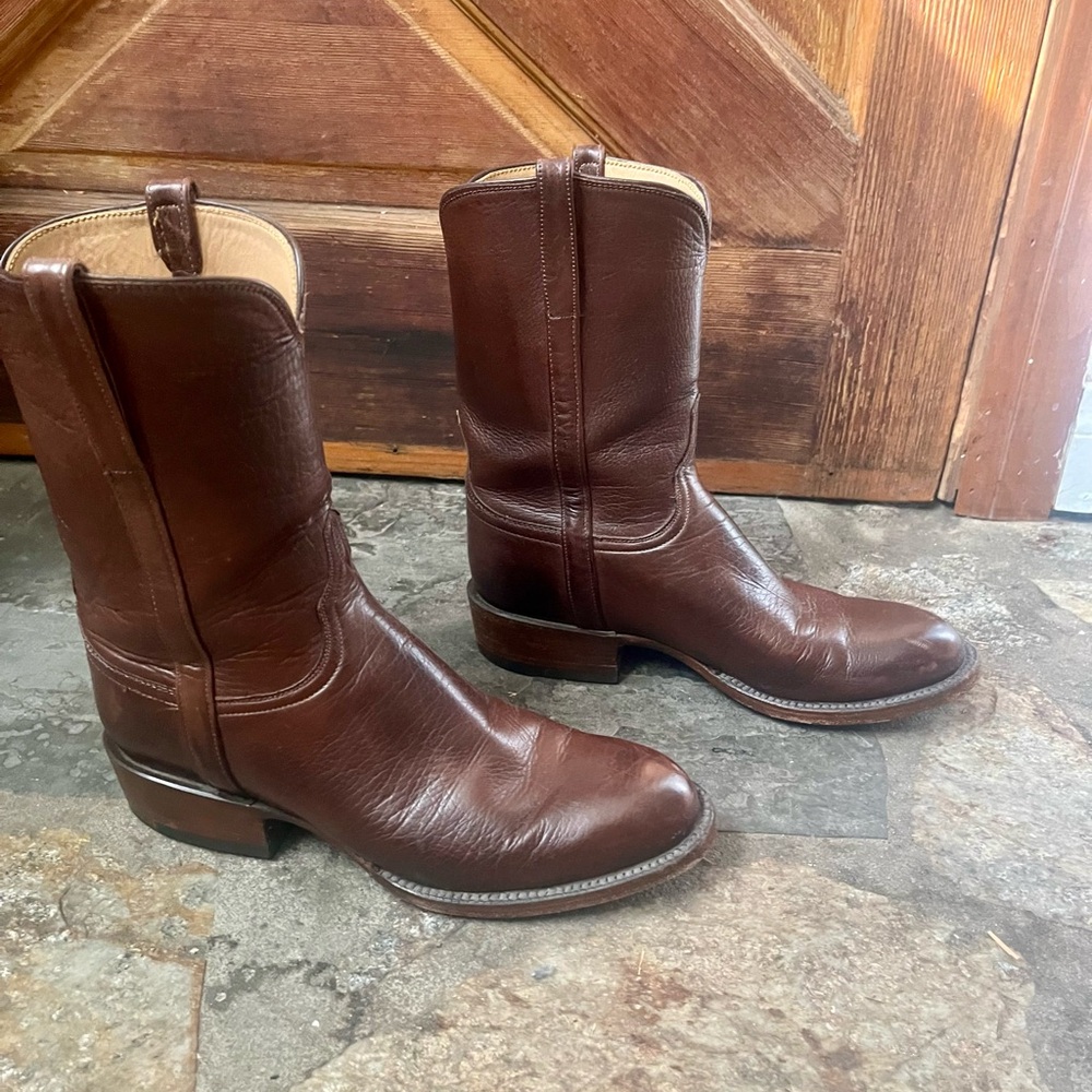 Beautiful Lucchese GA9700 roper style boots. Size 7.5 - Picture 3 of 8